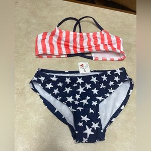 Stars & stripes 2 pc bathing suit
